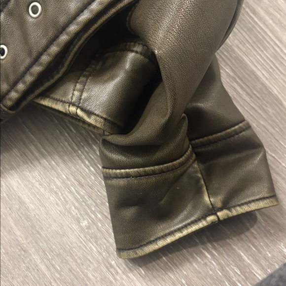 Zara Women's Dark Brown Leather Jacket - Picture 10 of 10